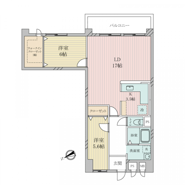 ノバカネイチ阿波座 間取図