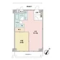 ルシェール江古田 2DKから1LDKに変更されています
