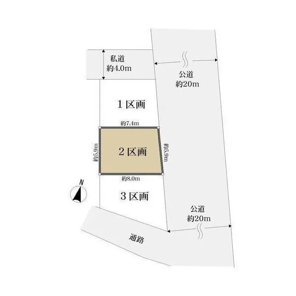 川崎市中原区市ノ坪 地形図