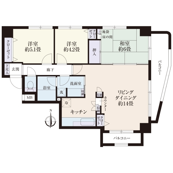 ＳＳＫグリーンパーク西日暮里 間取図