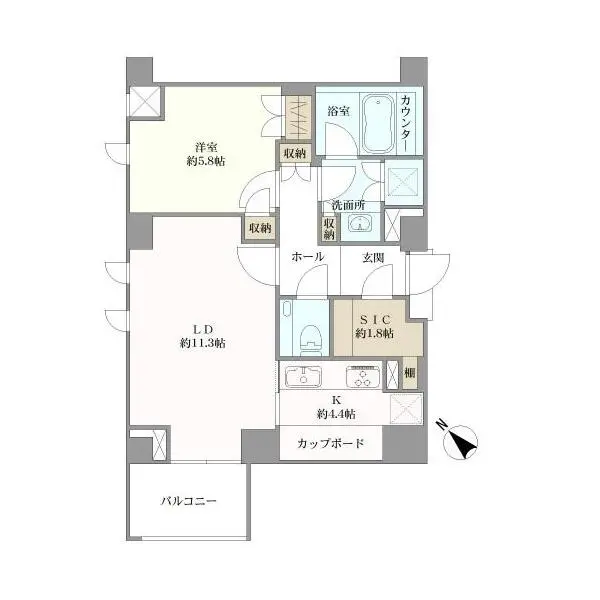 ウェリス有栖川 間取図