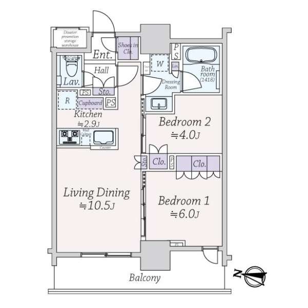 エクセレント　ザ　タワー 間取図