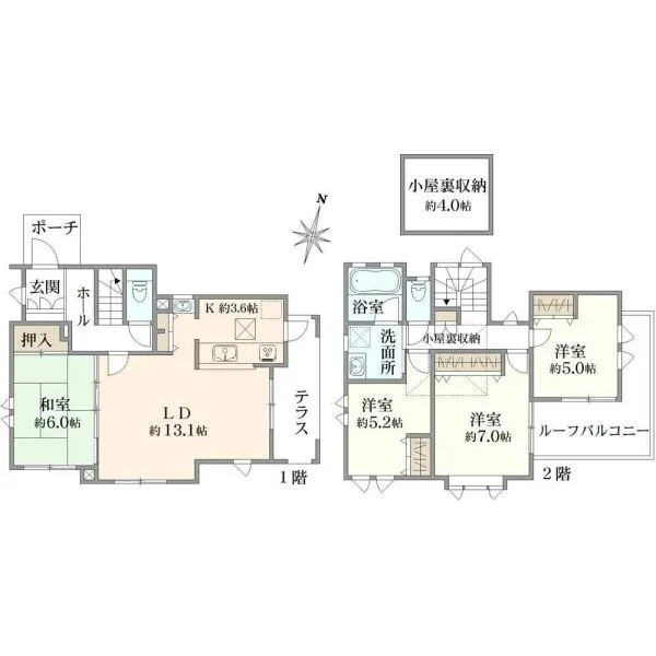東久留米市ひばりが丘団地 間取図