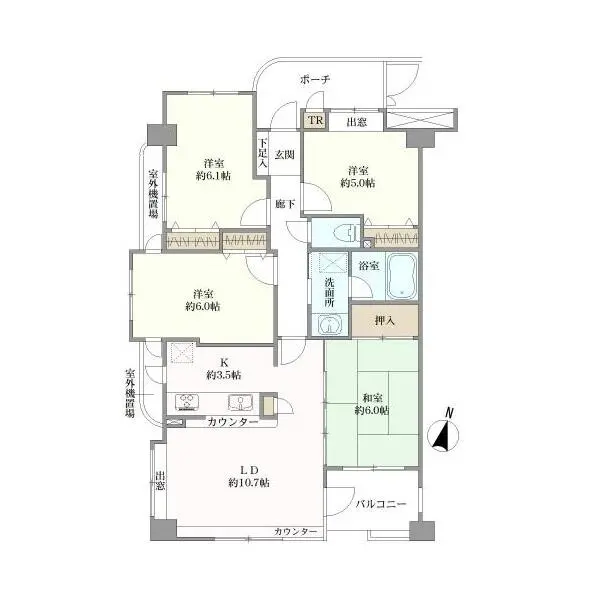 レクセルマンション中央林間 間取図