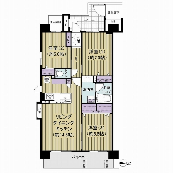 グランパース亀戸 間取図