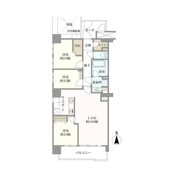 リッツタワ―八王子 間取図
