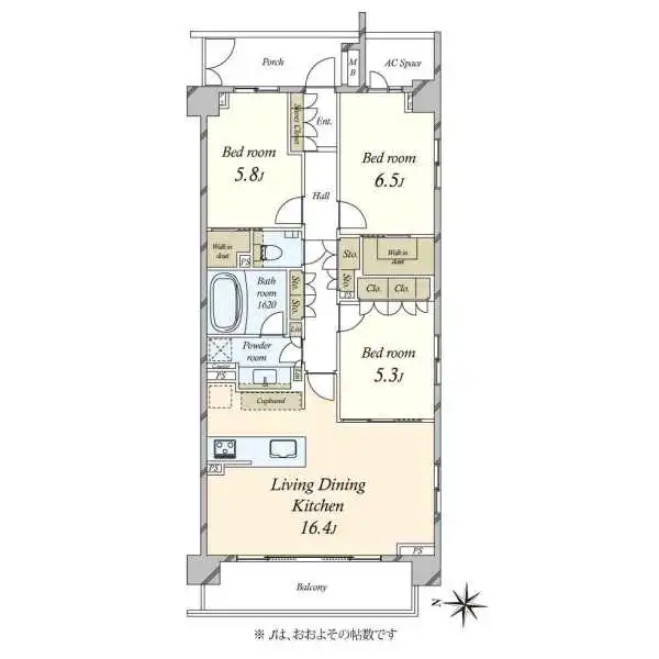 パークハウス世田谷千歳台コンフォート 間取図