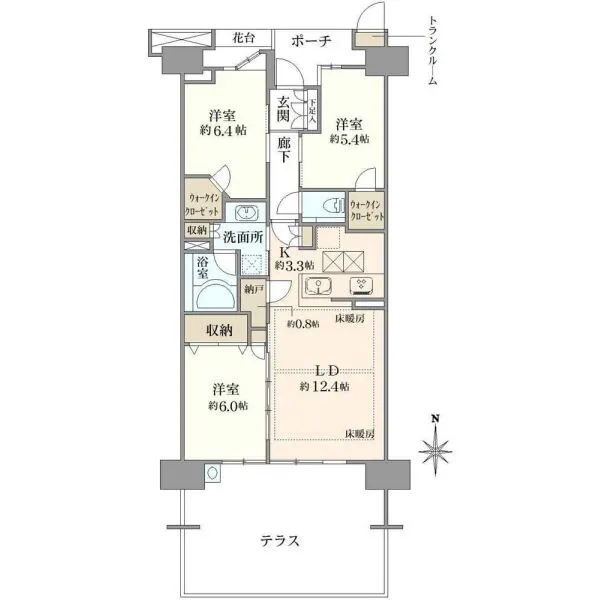 プラウド船橋二街区 間取図
