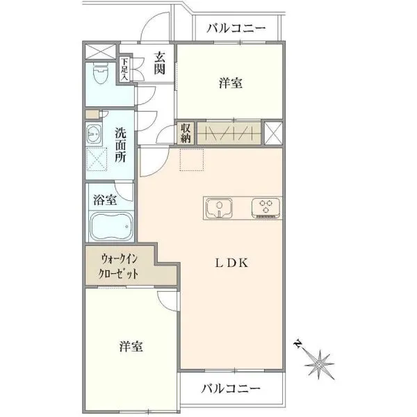 ライオンズマンション国立第3 間取図