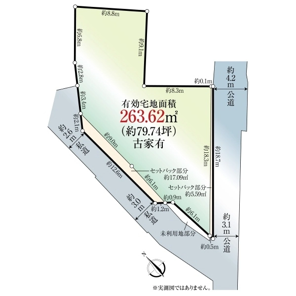 藤沢市鵠沼松が岡４丁目 区画図