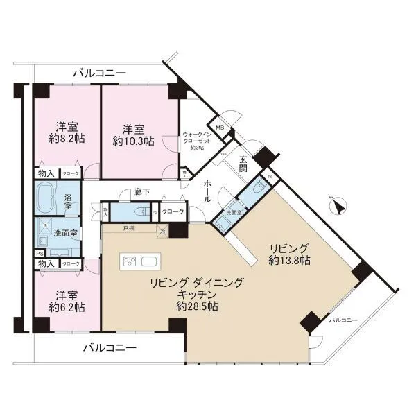 オーベル鎌倉植木 間取図