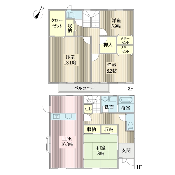 流山市宮園３丁目 間取図