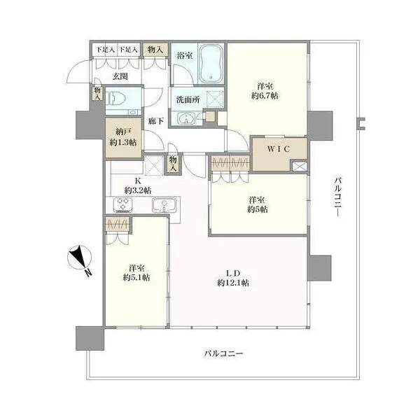 シティタワー新宿 間取図