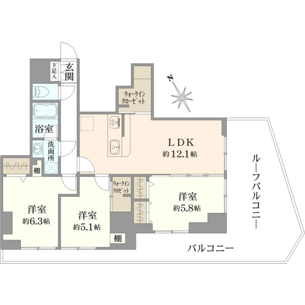 ダイアパレス町屋 間取図