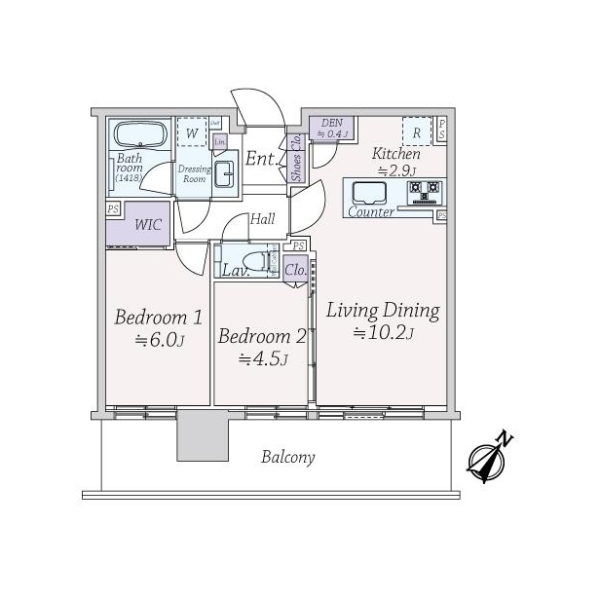 シティタワーズ東京ベイ　セントラルタワー 間取図