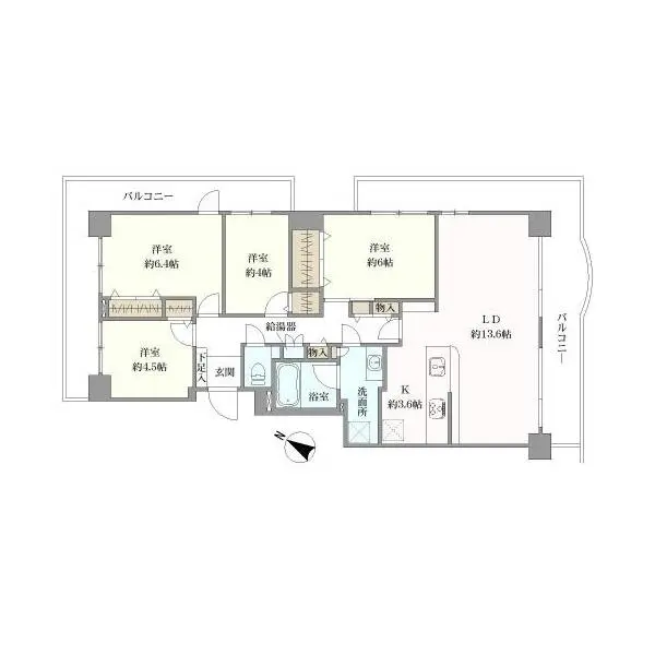 パークシティ金沢八景Ｆ棟 間取図