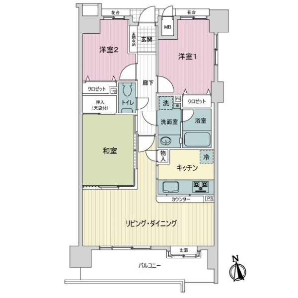ファミール成増グランデージ 間取図