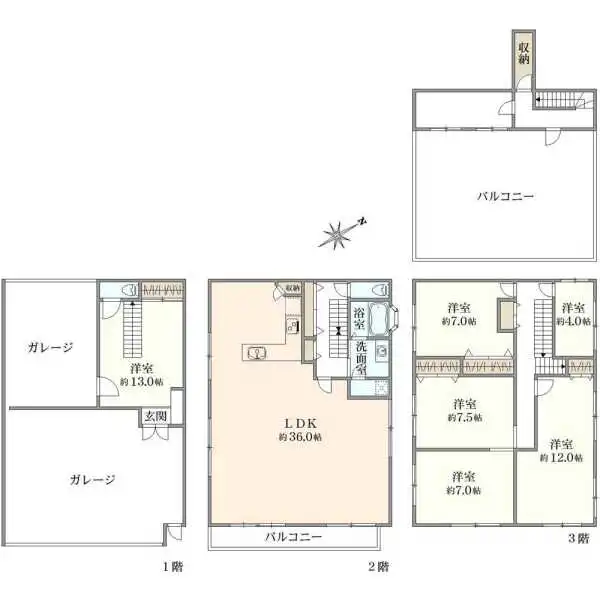大阪市浪速区日本橋東1丁目 間取図