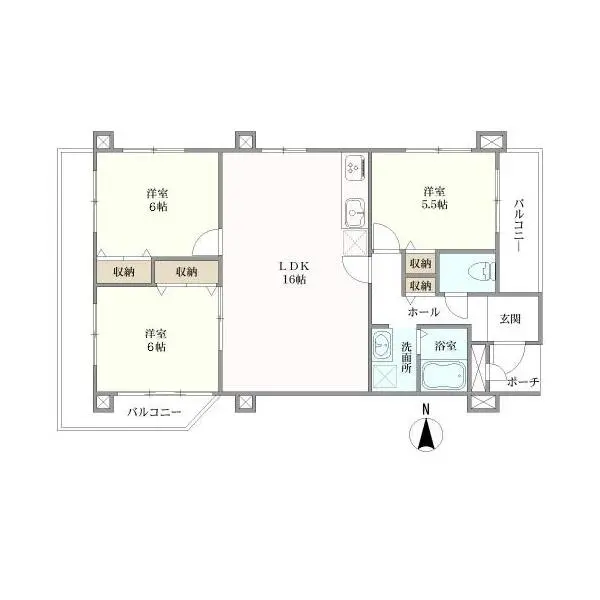 インペリアル五条 間取図