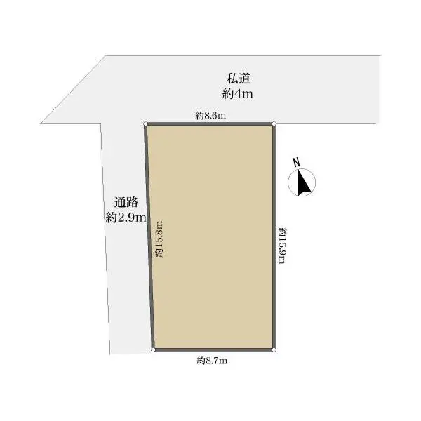 世田谷区赤堤3丁目 区画図