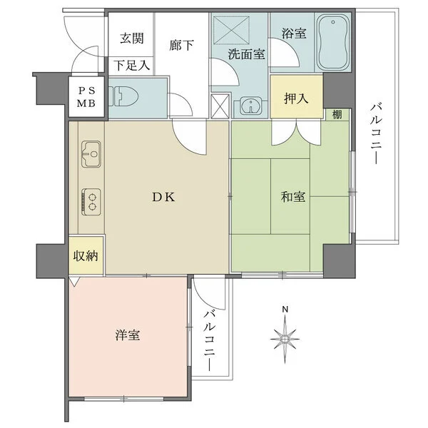 ライオンズマンション大倉山第２ 間取図
