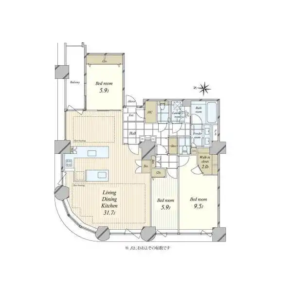 センチュリーパークタワー 間取図