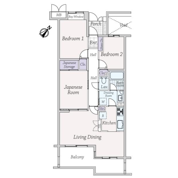 西国分寺ハイム 間取図