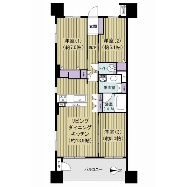 Ｄ’クラディア本厚木 間取図