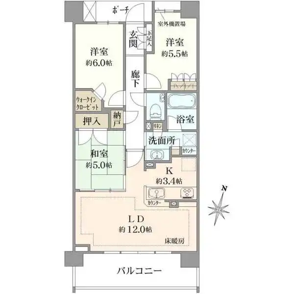 プラウド浦和別所 間取図
