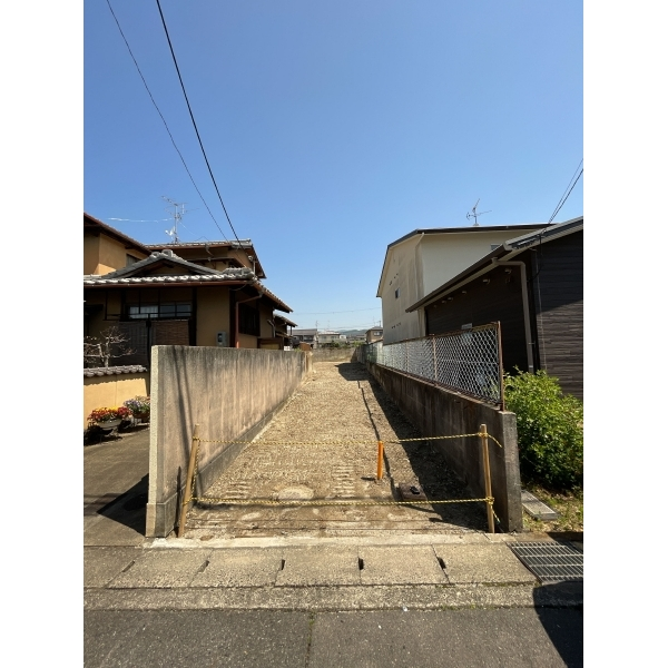 京都市左京区岩倉中町 現地土地（間口）