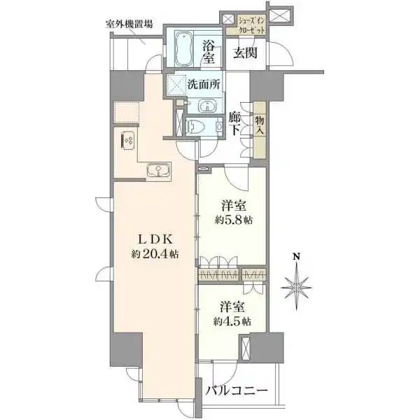 プラウド久屋大通 間取図