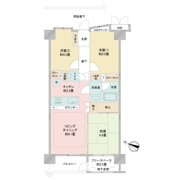 ラミーユ浦和ハイライズファースト・キャッスル 間取図