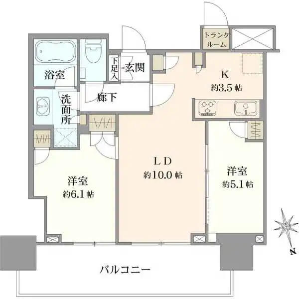 津田沼ザ・タワー 間取図