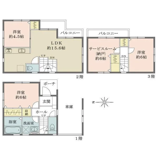 足立区青井6丁目 間取図