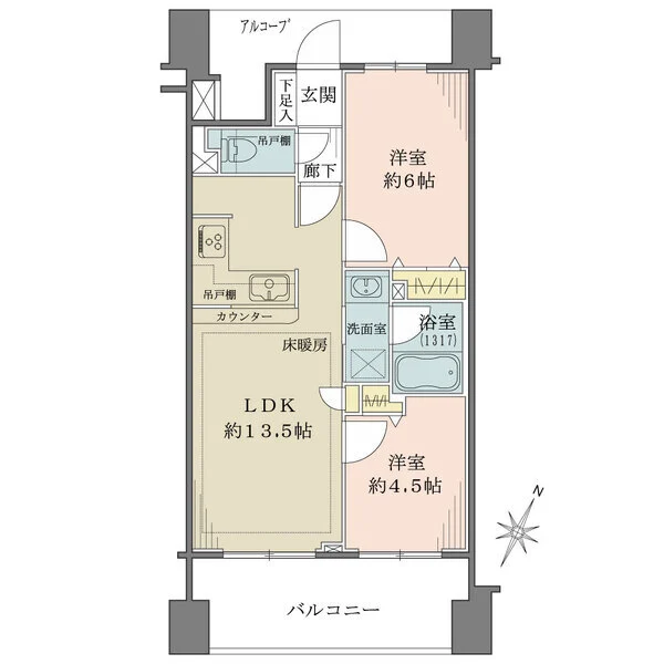 ランドシティ横濱吉野町レジデンス 間取図