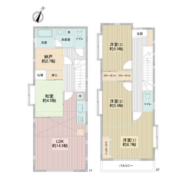 横浜市南区永田東１丁目 間取図