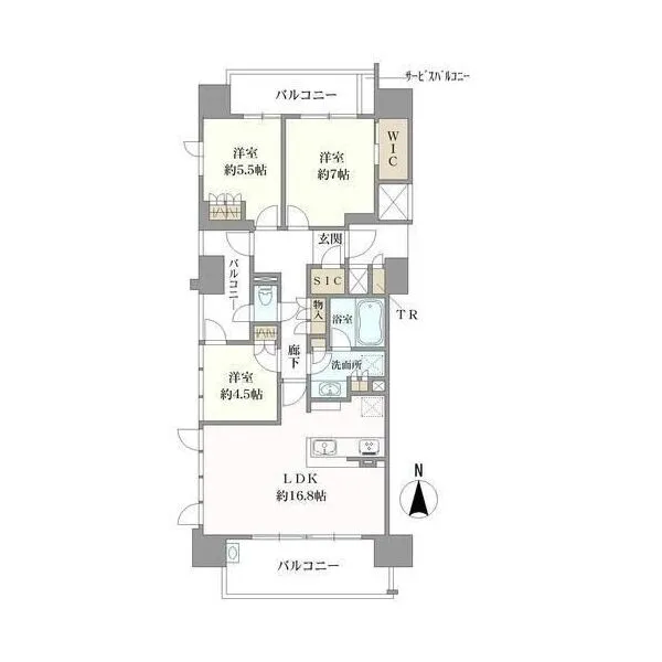プレサンスタワー久屋大通ザ・レジデンス 間取り図