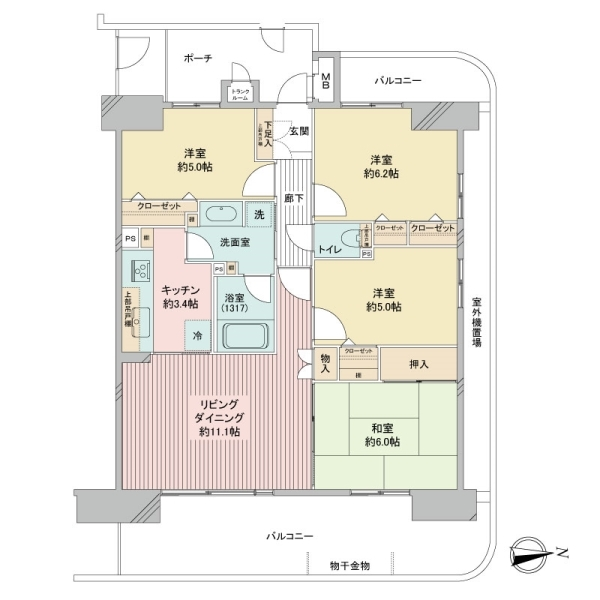 ルイシャトレ川口青木リバーパーク 間取図