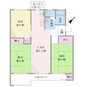 多摩川グリーンハイツ 間取図