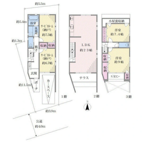 大田区石川町２丁目 間取図