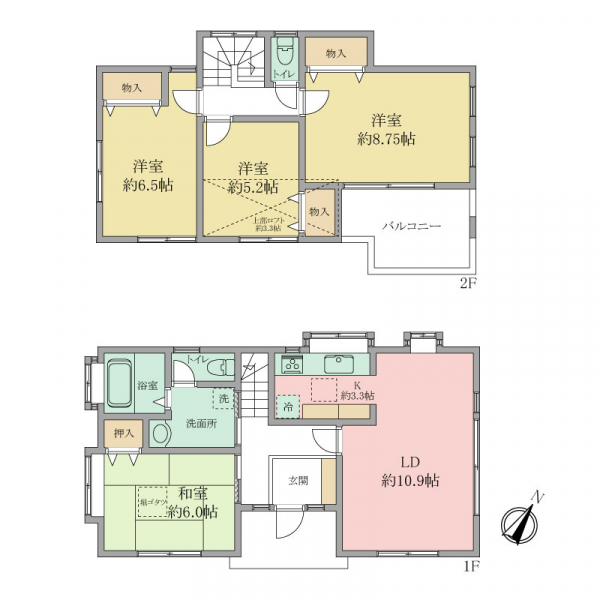 藤沢市白旗３丁目 間取図