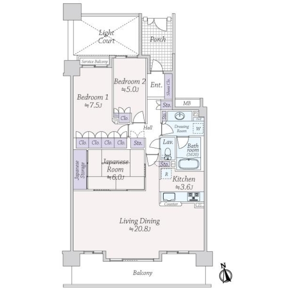 ヨコハマアイランドガーデン 間取図