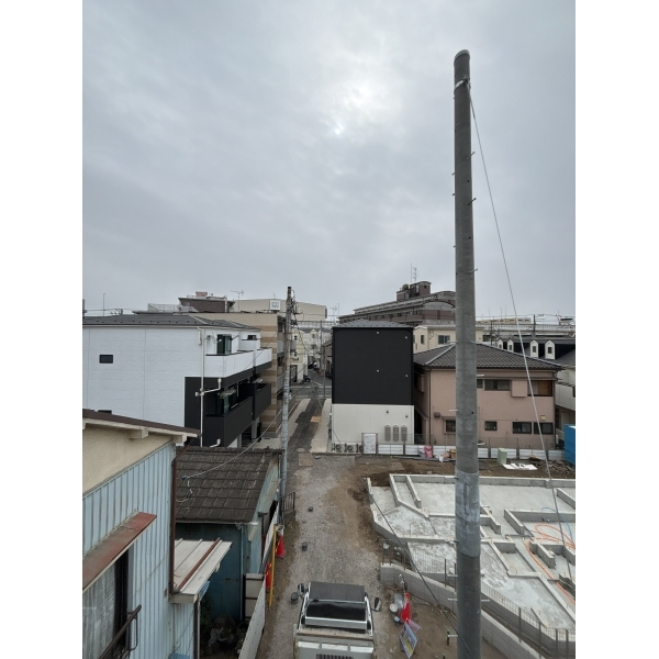 横浜市鶴見区朝日町1丁目 3階バルコニーからの眺望