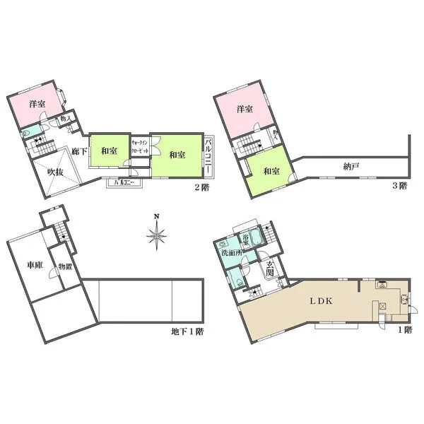 文京区千駄木３丁目 間取図