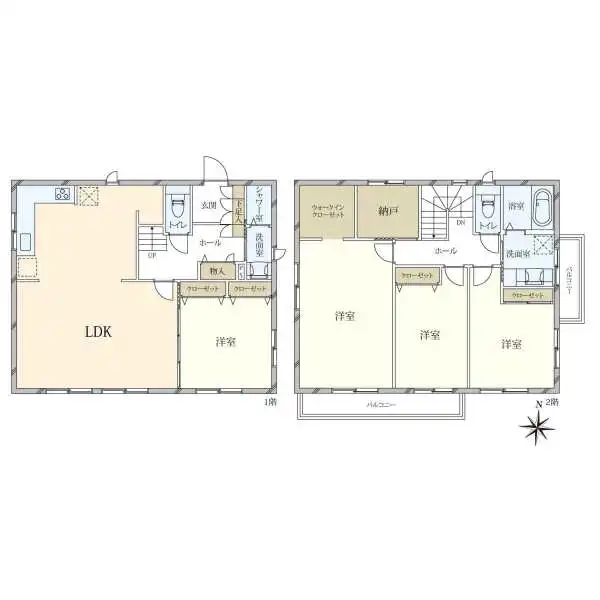 芦屋市涼風町 間取図