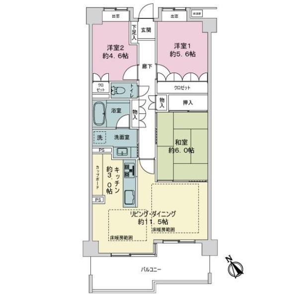 ライオンズガーデン日吉本町 間取図