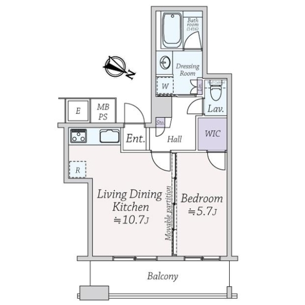 Ｎ４．ＴＯＷＥＲ 間取図