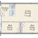 マスターズマンション光明池　中楽坊 間取図