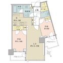 ＧＬＯＢＡＬ　ＦＲＯＮＴ　ＴＯＷＥＲ 間取図