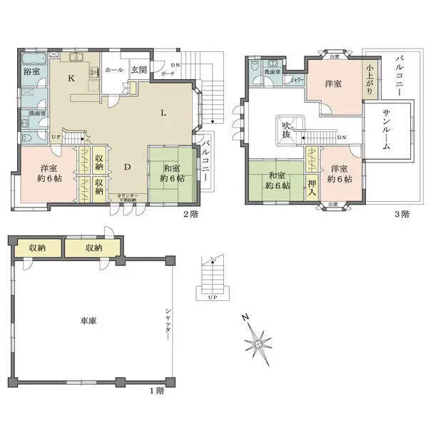 江戸川区松江５丁目 間取図